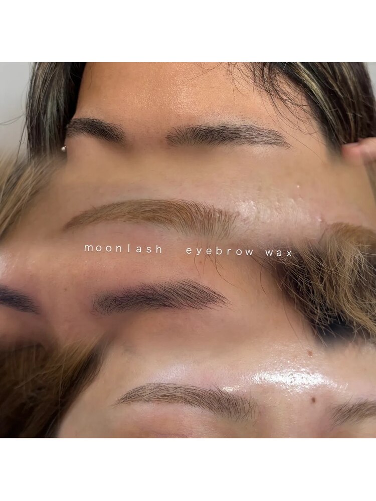 moon lash 眉WAXの仕上がり
